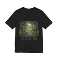 Forest Walk T-Shirt | Footprint Trail Tee | Nature Path Shirt | Lock In Life | Unisex Heavy Cotton Graphic Tee