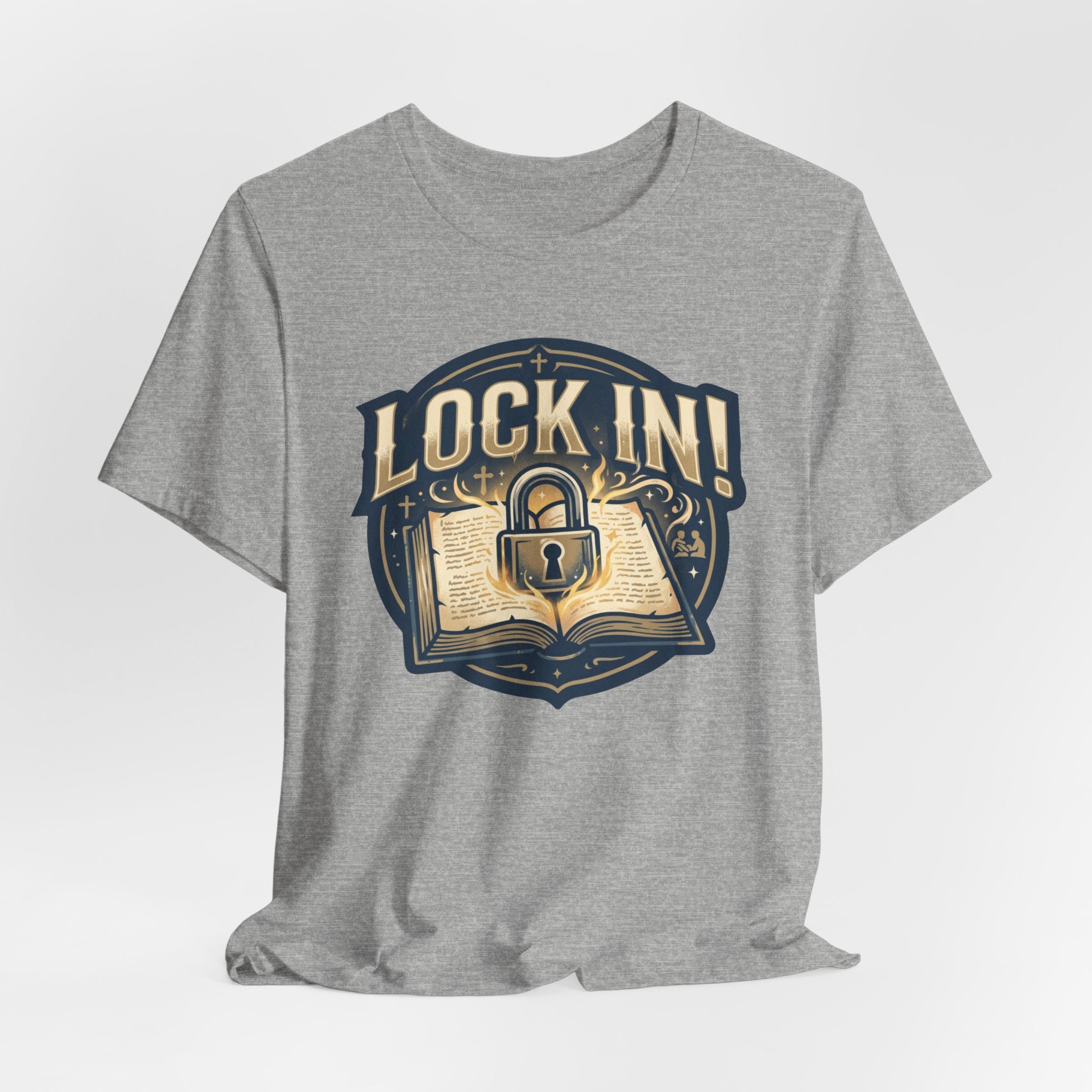 Lock In Bible Study T-Shirt | Christian Faith Tee | Motivational Scripture Shirt Unisex