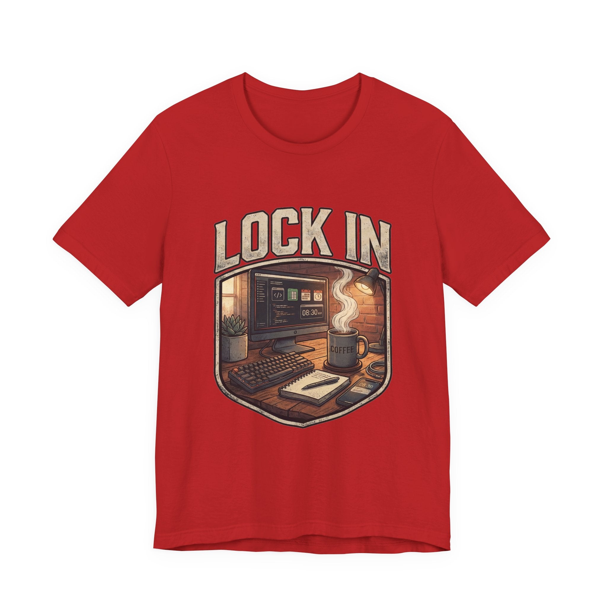 Work Flow T-Shirt | Start Your Day T-Shirt | Hustle T-Shirt | Lock In Unisex Heavy Cotton Graphic Tee
