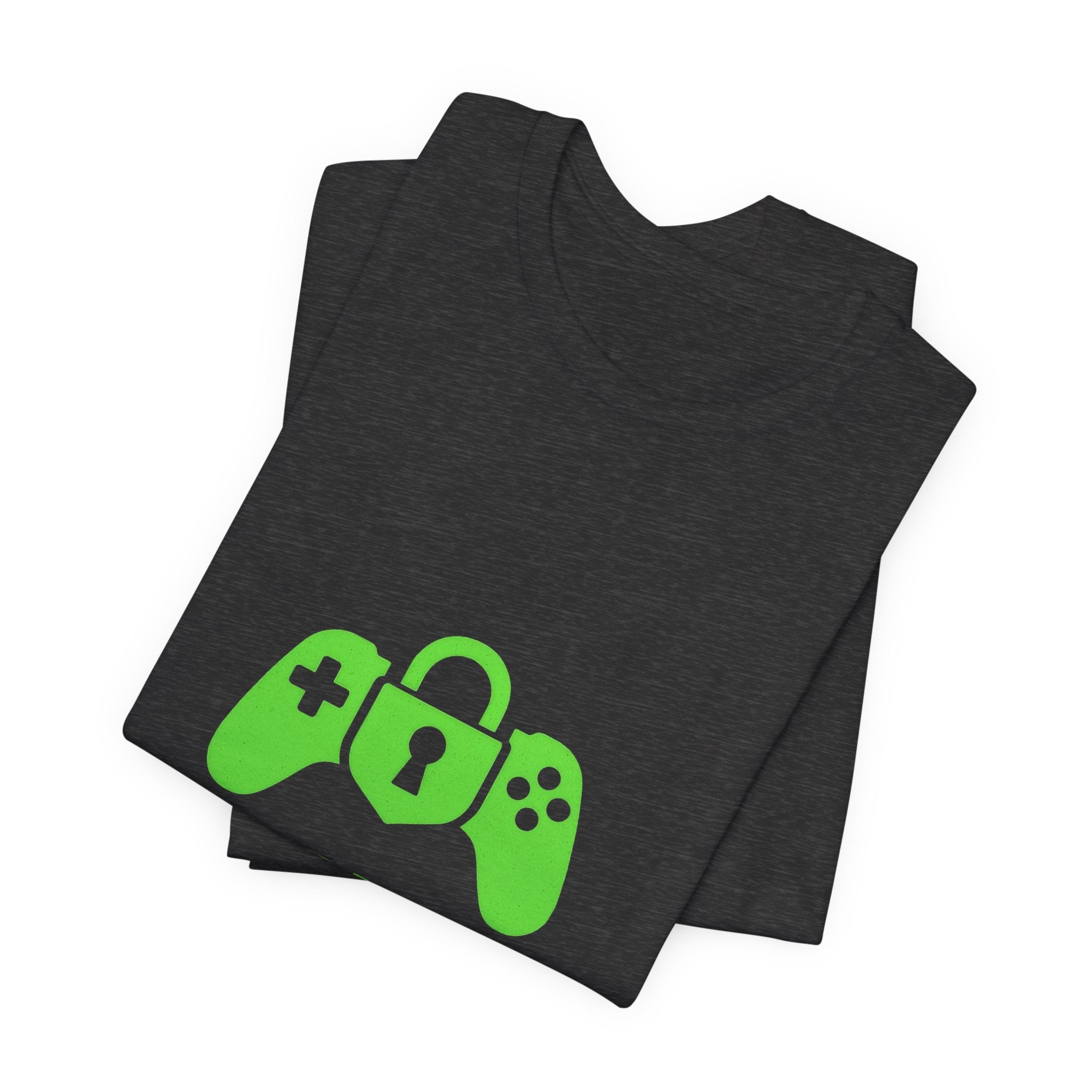 Lock In Life | Green Gaming Controller Tee | Gamer Gift Shirt | Unisex Bella Canvas T-Shirt