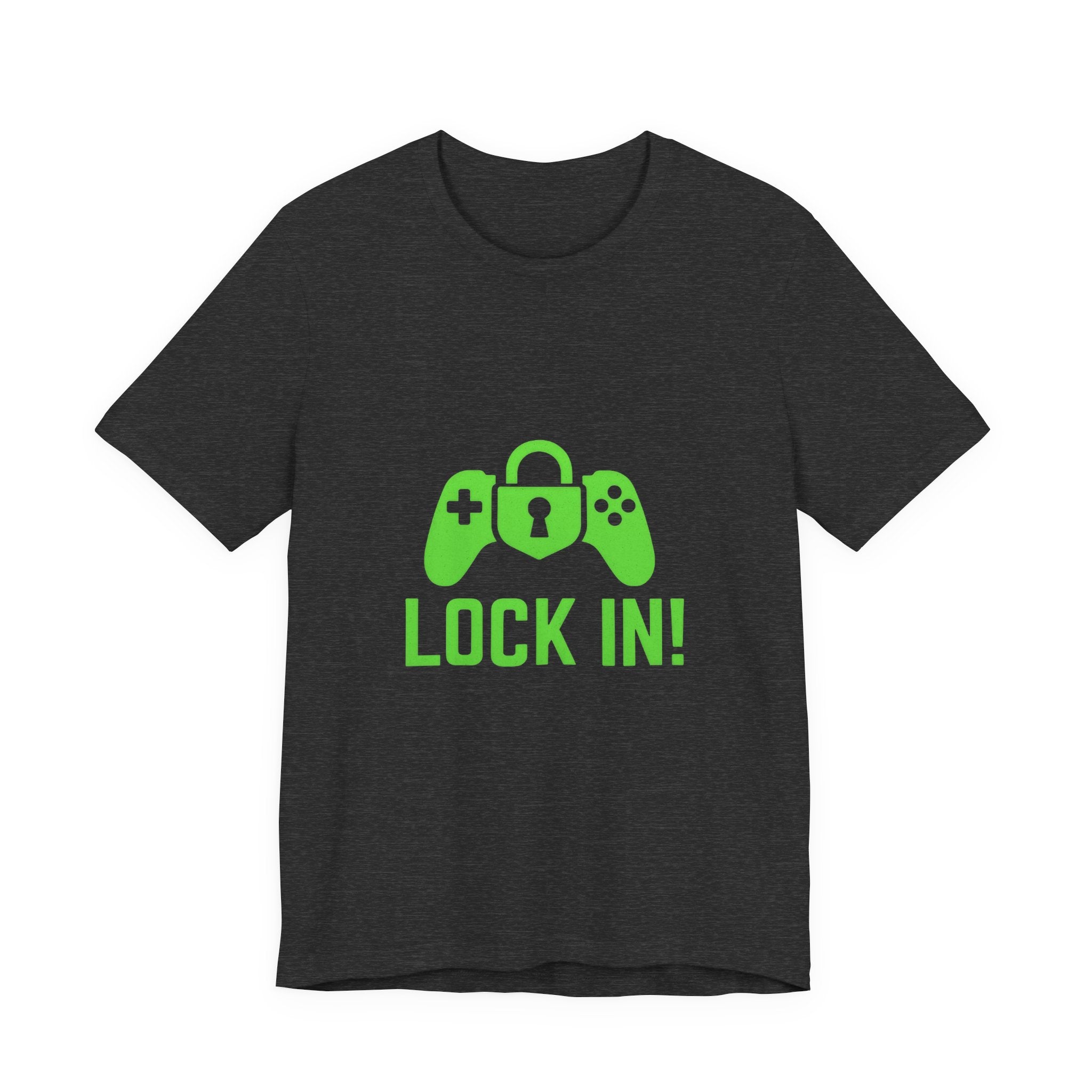 Lock In Life | Green Gaming Controller Tee | Gamer Gift Shirt | Unisex Bella Canvas T-Shirt