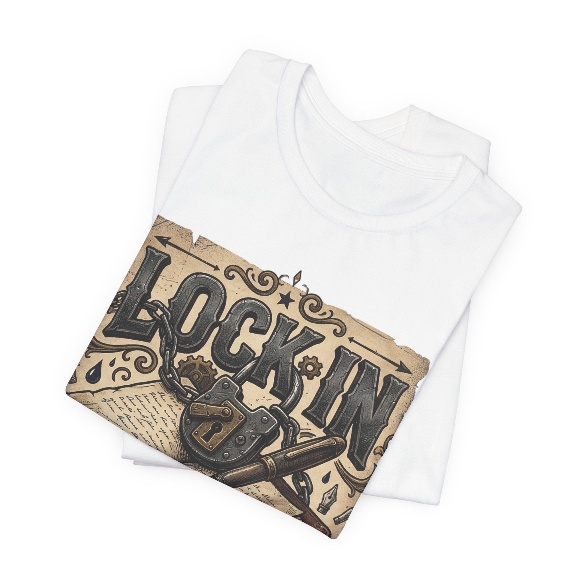 Vintage Journal T-Shirt | Book Lover Tee | Writer Shirt | Lock In Life | Unisex Heavy Cotton Graphic Tee