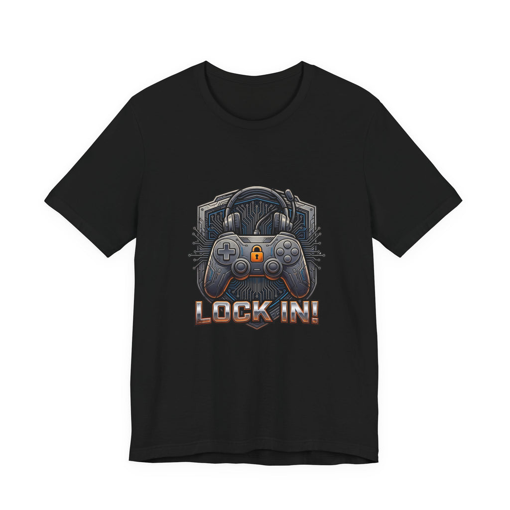 Lock In Life | Gamer Controller Tee | Gaming Graphic T-Shirt | Unisex Bella Canvas Tee