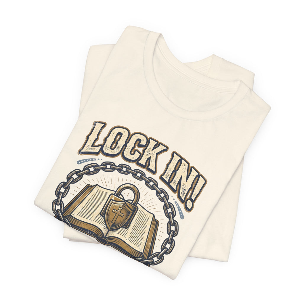 Lock In Bible Study T-Shirt | Christian Community Tee | Faith Gather Grow Shirt Unisex