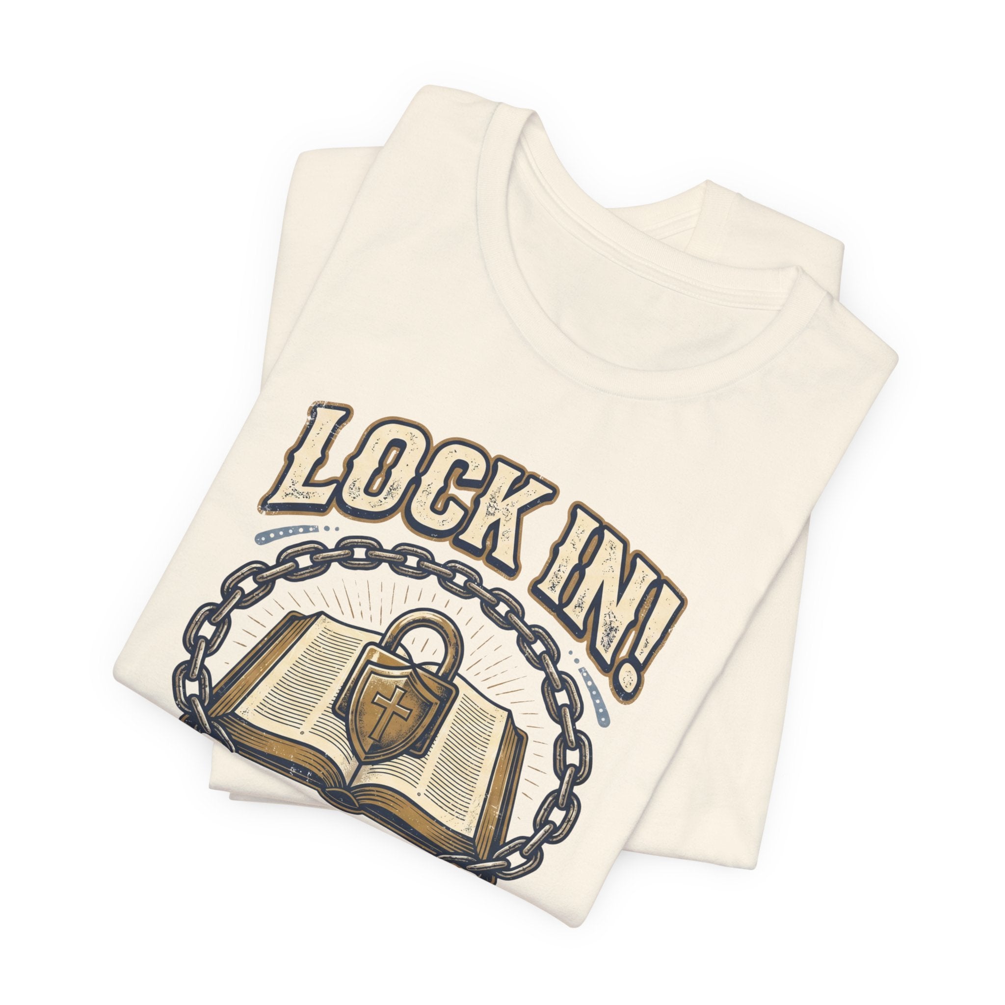 Lock In Bible Study T-Shirt | Christian Community Tee | Faith Gather Grow Shirt Unisex