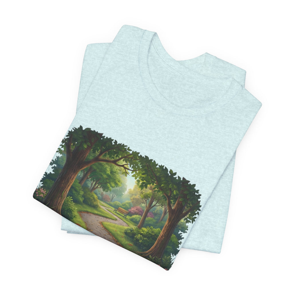 Forest Walk T-Shirt | Footprint Trail Tee | Nature Path Shirt | Lock In Life | Unisex Heavy Cotton Graphic Tee