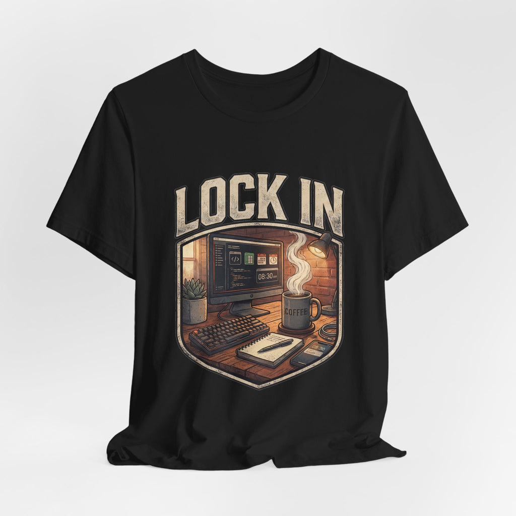 Work Flow T-Shirt | Start Your Day T-Shirt | Hustle T-Shirt | Lock In Unisex Heavy Cotton Graphic Tee