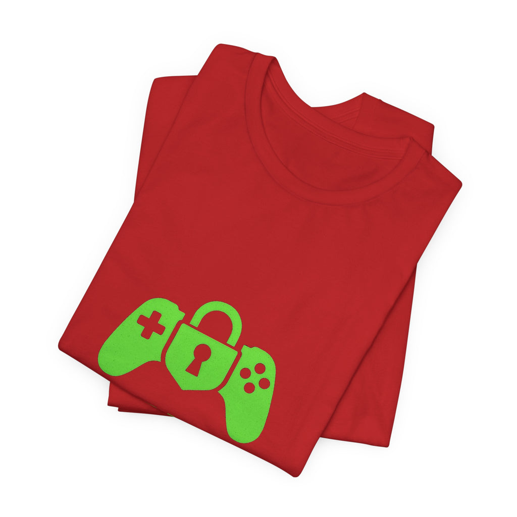 Lock In Life | Green Gaming Controller Tee | Gamer Gift Shirt | Unisex Bella Canvas T-Shirt