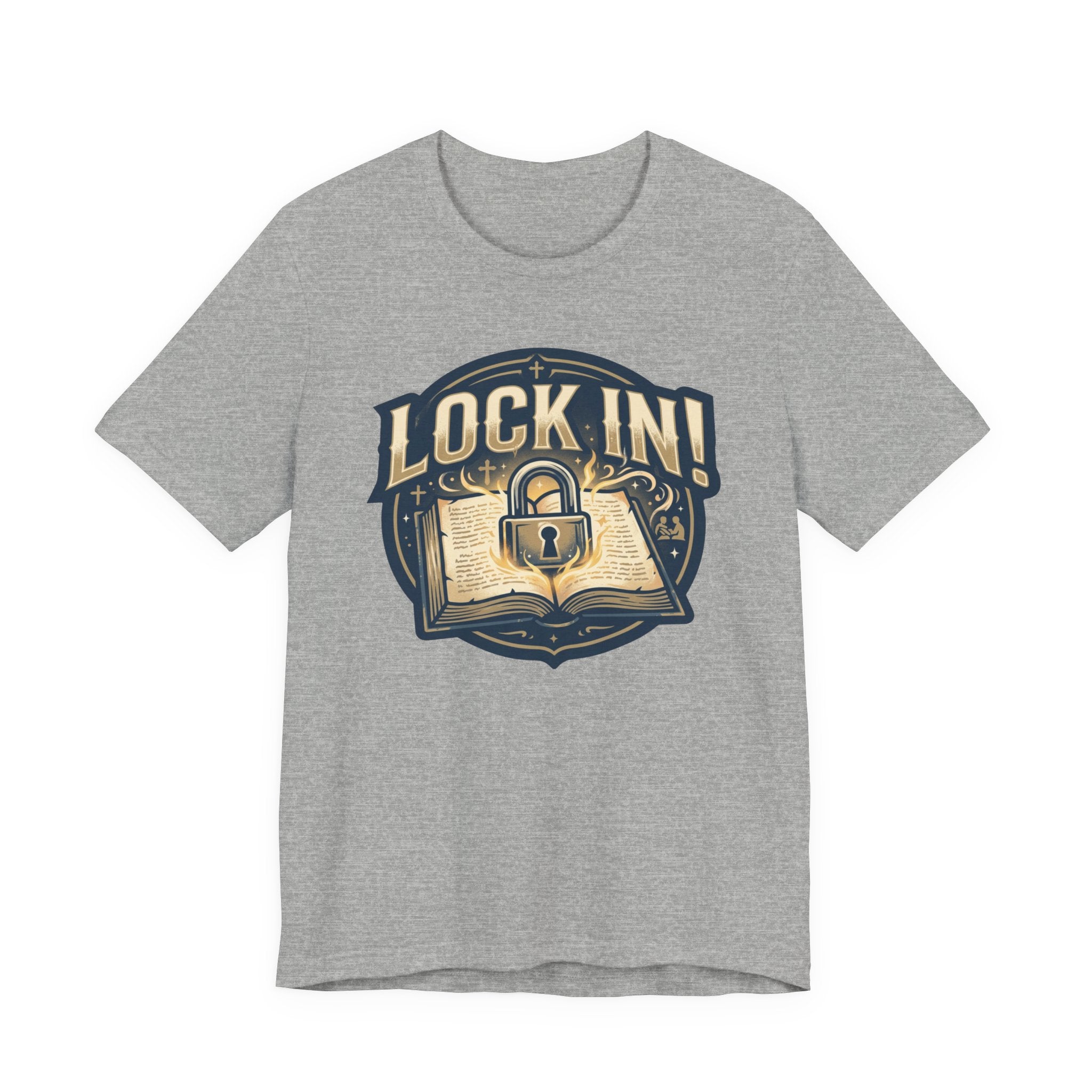 Lock In Bible Study T-Shirt | Christian Faith Tee | Motivational Scripture Shirt Unisex