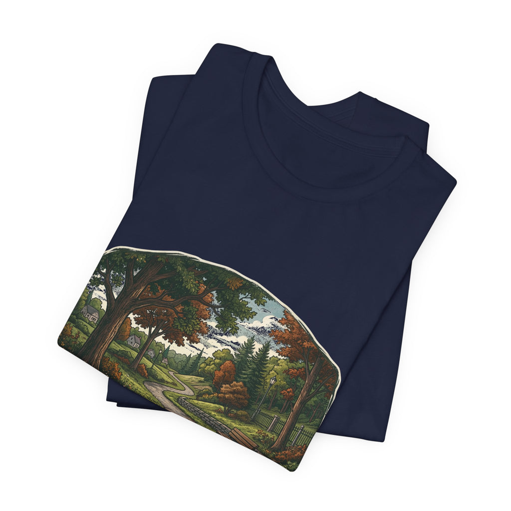 Autumn Walking T-Shirt | Fall Trail Tee | Nature Path Shirt | Lock In Life | Unisex Heavy Cotton Graphic Tee