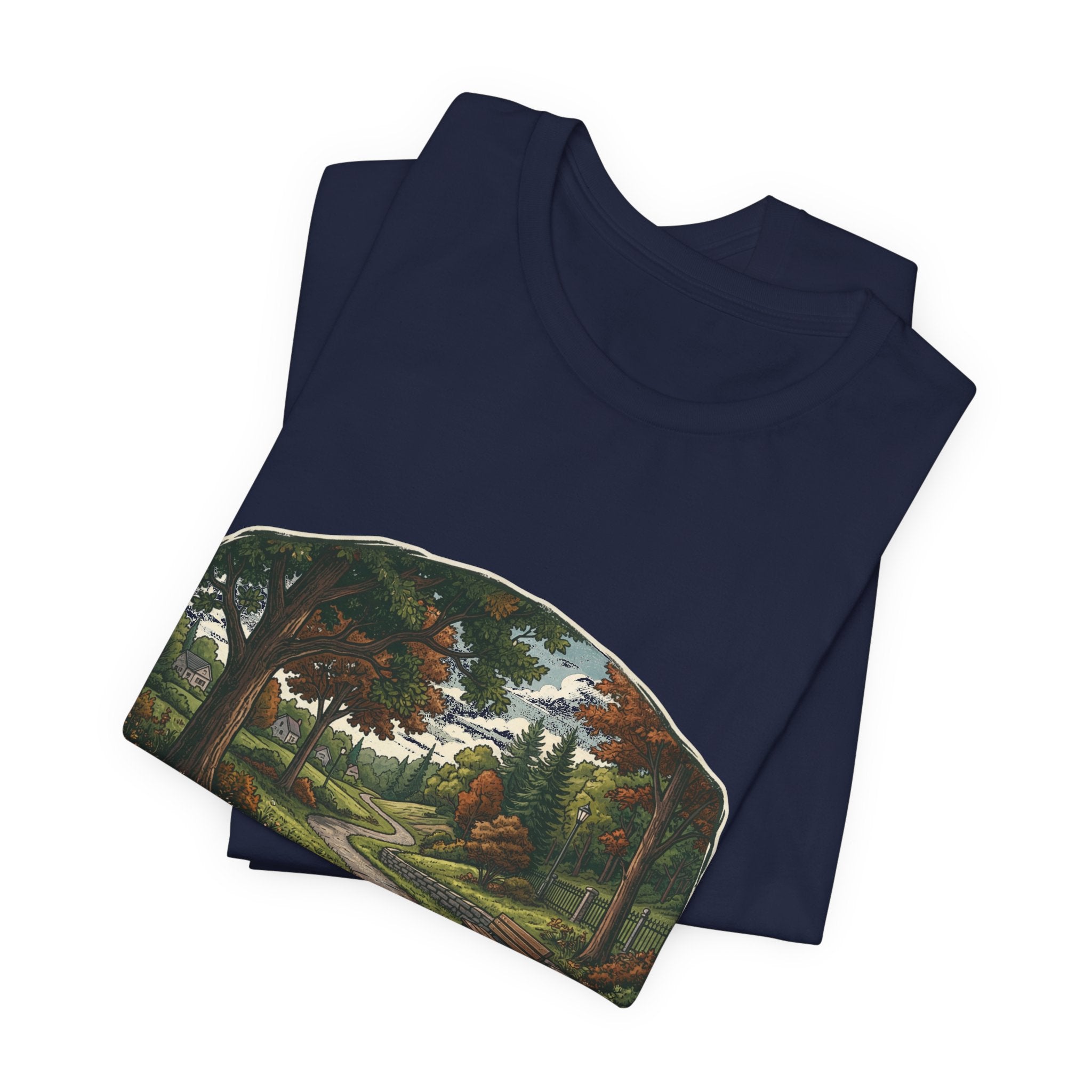 Autumn Walking T-Shirt | Fall Trail Tee | Nature Path Shirt | Lock In Life | Unisex Heavy Cotton Graphic Tee
