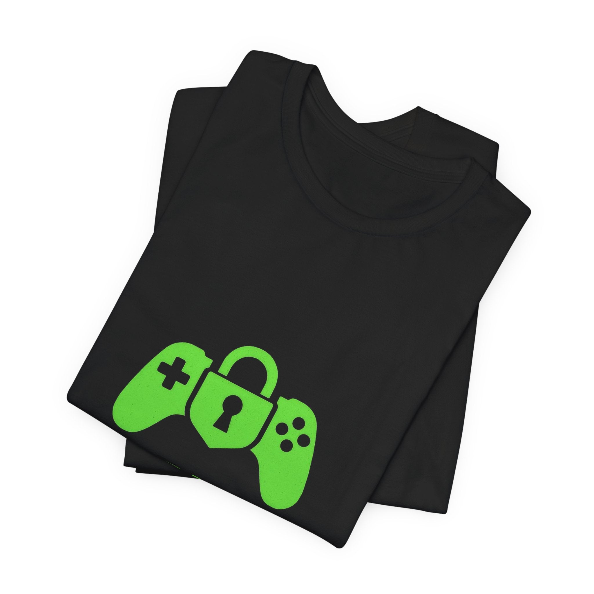 Lock In Life | Green Gaming Controller Tee | Gamer Gift Shirt | Unisex Bella Canvas T-Shirt